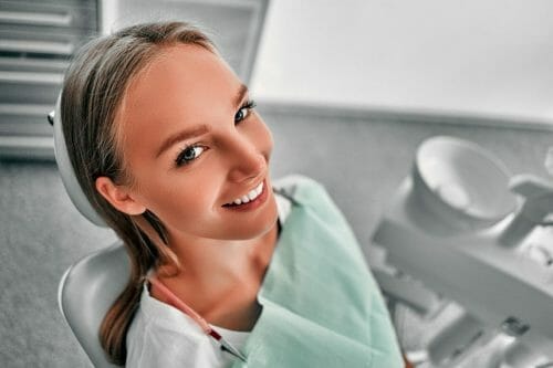 woman at dentist