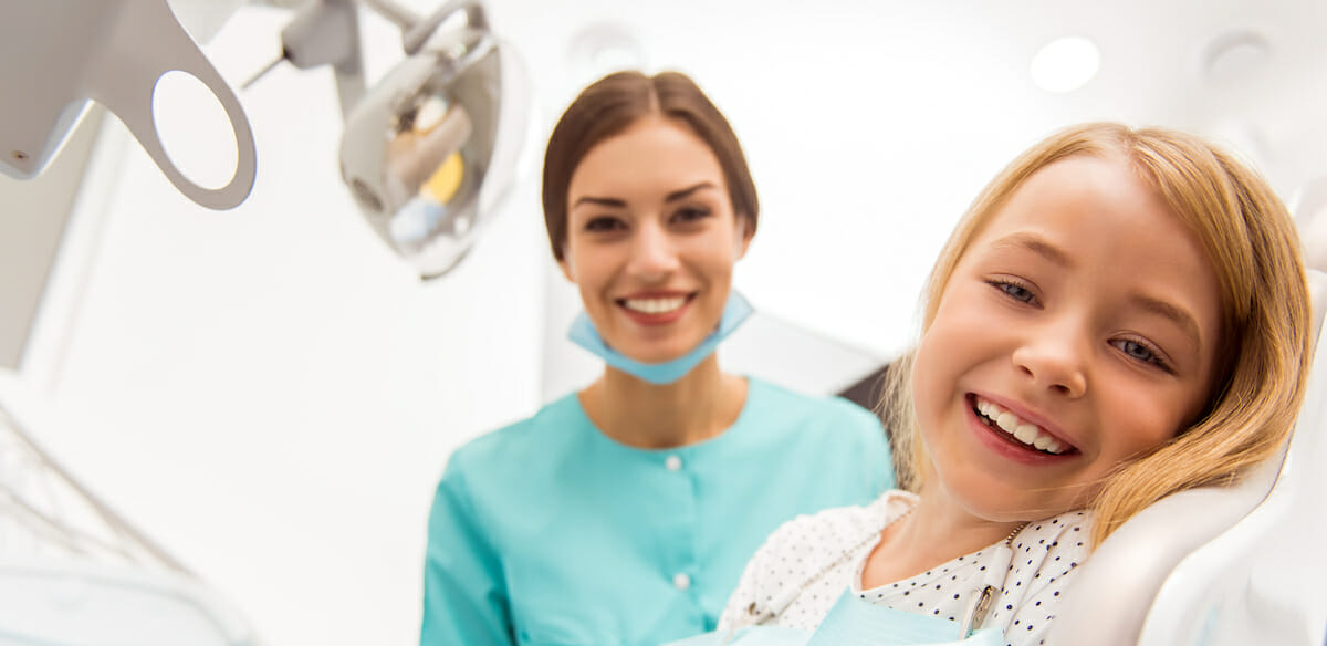 girl at dentist